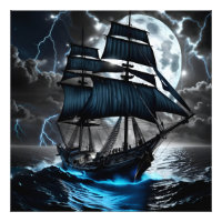 poster de navio pirata