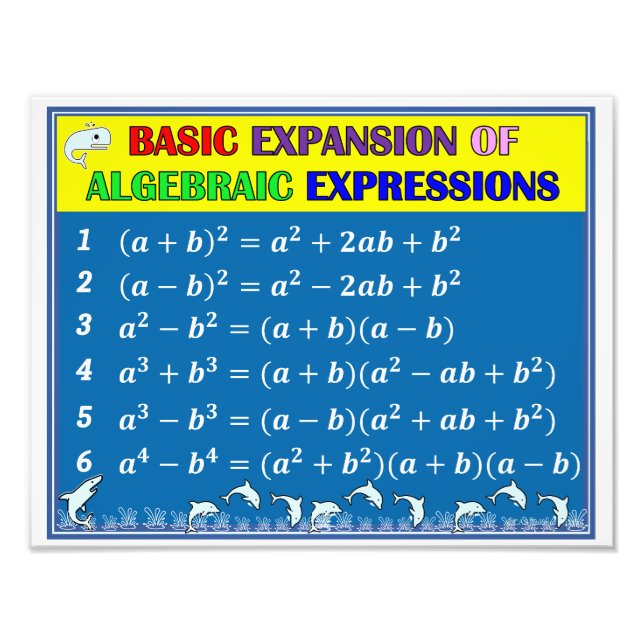 Foto Poster de sala de aula de álgebra e matemática - O (Frente)