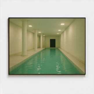 Foto Poster de Sonho de Piscina Interior Limpo - Surrea