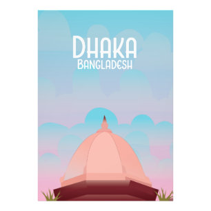 Foto poster de viagens ao estilo Dhaka Bangladesh Vinta
