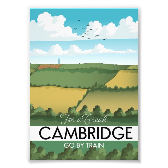 Foto Poster de viagens Cambridge Train (Frente)