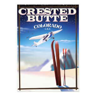 Foto Poster de viagens com crista de Colorado do