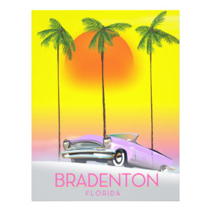 Foto poster de viagens de carro clássico Bradenton Flo