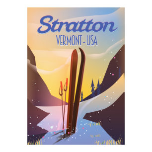 Foto Poster de viagens de esqui Stratton Vermont