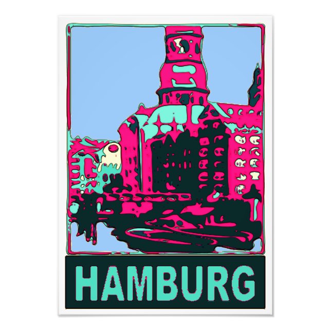 Foto Poster de viagens de Hamburgo (Frente)