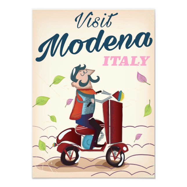 Foto Poster de viagens de Patinete Modena Itália (Frente)