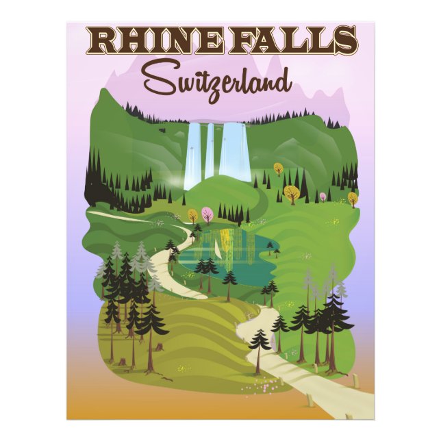 Foto Poster de viagens de Suiça do Reno (Frente)