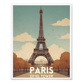 Foto Poster de viagens de Torre Eiffel de Paris | POSTE