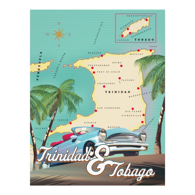 Foto Poster de viagens de Trinidad e Tobago (Frente)