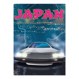 Foto Poster de viagens do carro de Japão