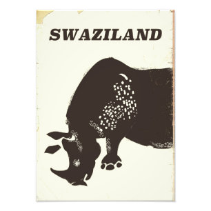 Foto Poster de viagens do estilo de colheita Swazilând