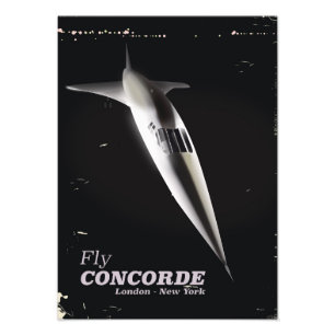Foto Poster de viagens do estilo do vintage de Concorde