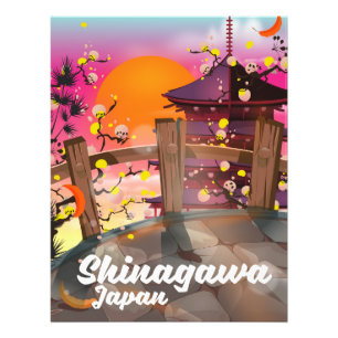 Foto Poster de viagens do japonês de Shinagawa