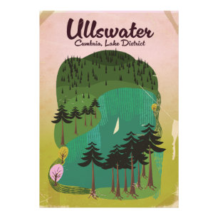 Foto Poster de viagens do lago de cratera do Canadá