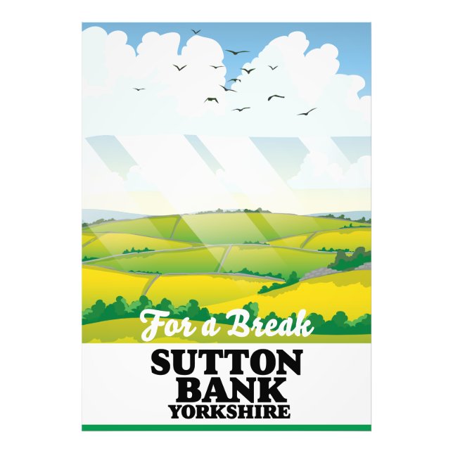 Foto Poster de viagens do Sutton Bank yorkshire (Frente)