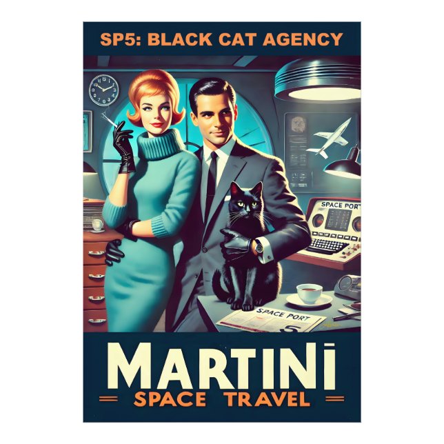 Foto Poster de viagens Espacial Martini SP5: Agência de (Frente)