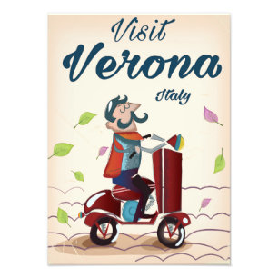 Foto Poster de viagens patinete italiano Verona