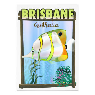 Foto Poster de viagens tropical de Brisbane Austrália