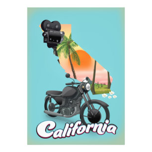 Foto Poster de viagens Vintage California