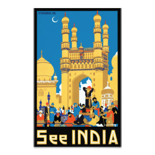 Foto Poster de viagens Vintage Hyderabad India