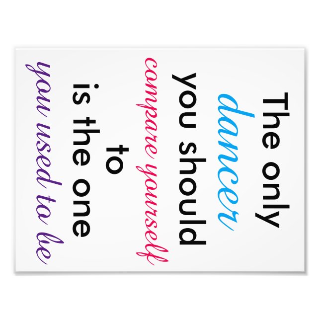 Foto Poster do Dancer Cote 11"x8,5" (Frente)