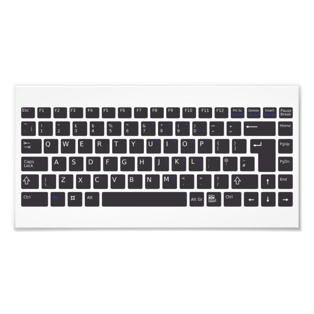 Foto Poster do teclado do computador (Frente)