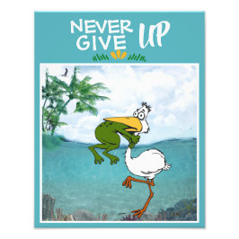 Foto Poster Inspiracional Engraçado de Sapo