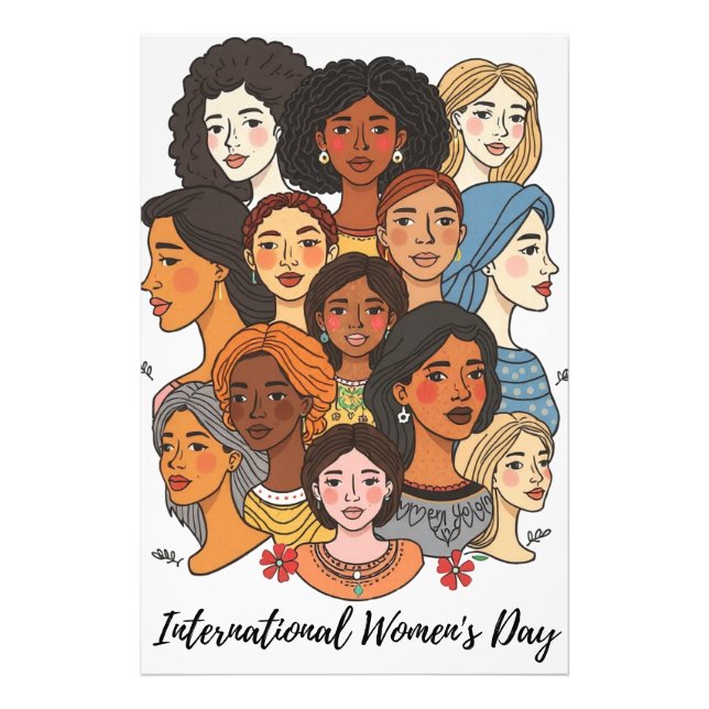 Foto Poster Internacional do Dia da Mulher (Frente)