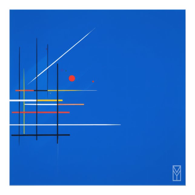 Foto Pôster Kandinsky e a Crise da Tela Azul (Frente)
