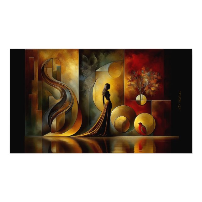 Foto Poster LE Femme Abstrato Wall Art (Frente)