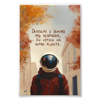 Foto Poster Outro Planeta (com frase)