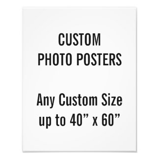 Foto Poster personalizado de 11" x 14", até 40" x 60"