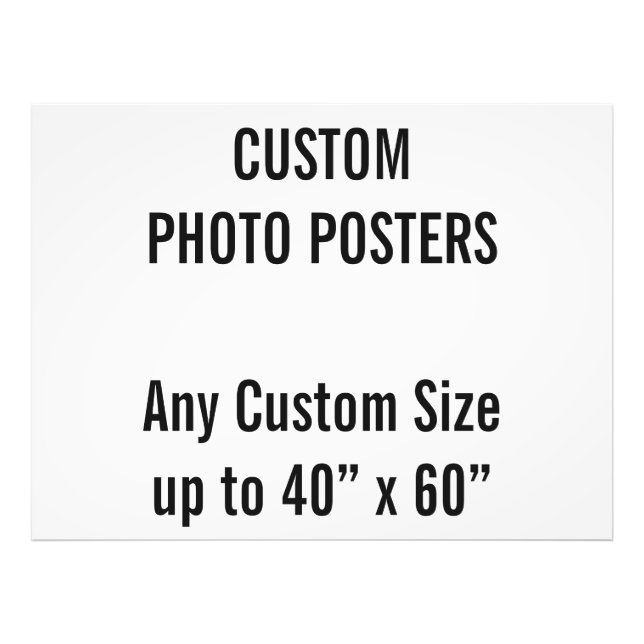 Foto Poster personalizado de 48" x 36", até 40" x 60" (Frente)
