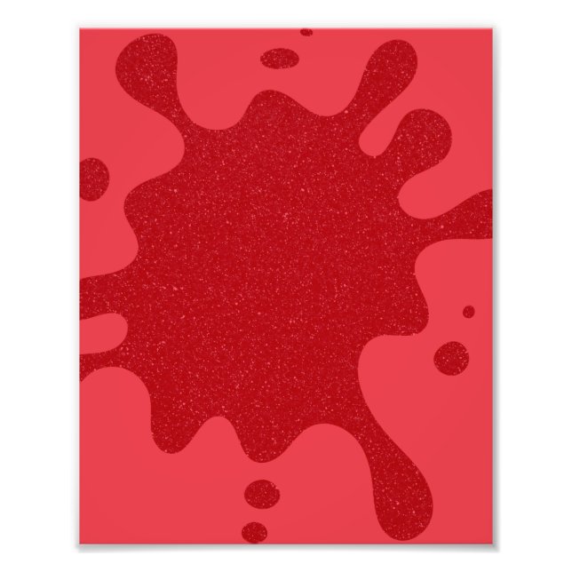 Foto Pôster Personalizado Tomato Red Splatter (Frente)