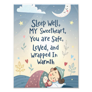 Foto Pôster Sweet Dreams Cozy Kids