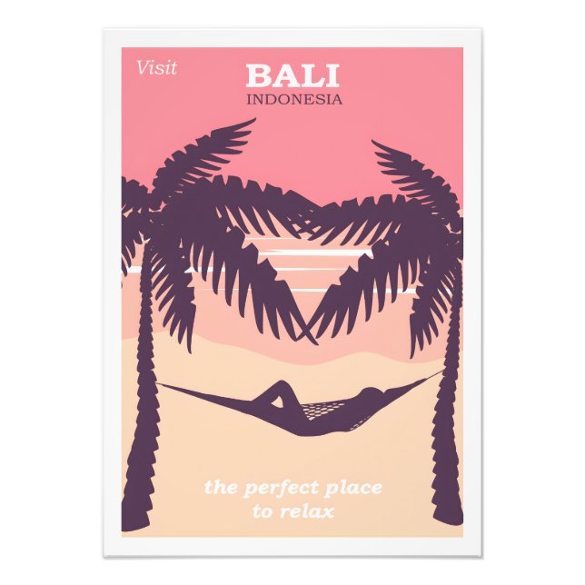 Foto Poster vintage Bali Indonésia (Frente)