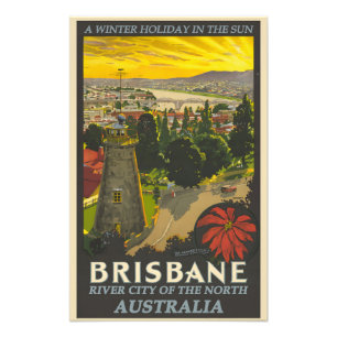 Foto Poster vintage Brisbane