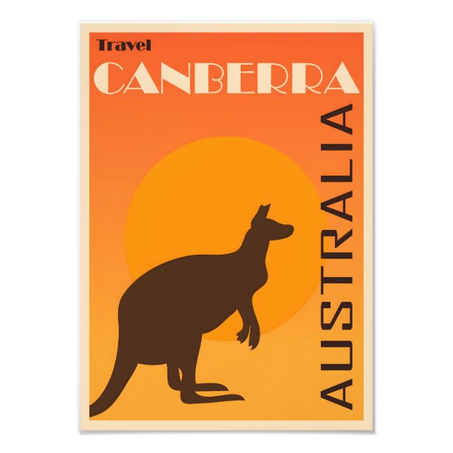 Foto Poster vintage Canberra (Frente)