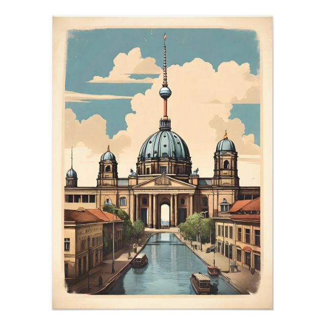 Foto Poster vintage de Berlim (Frente)