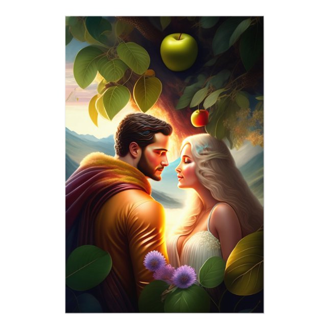 Foto Posters de Wall Art de Adão, Eva e Paraíso (Frente)