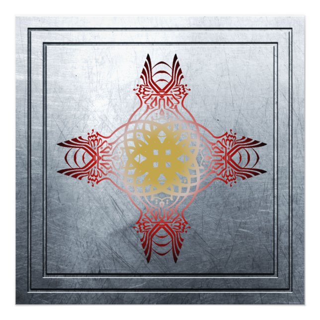 Foto posters islâmicos com palavras mosaicas de bismill (Frente)