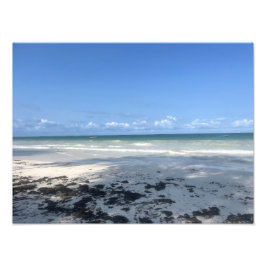 Foto Praia de Areia Branca do Oceano Índico Impressão F