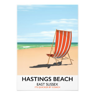 Foto Praia de Hastings, poster do leste das viagens