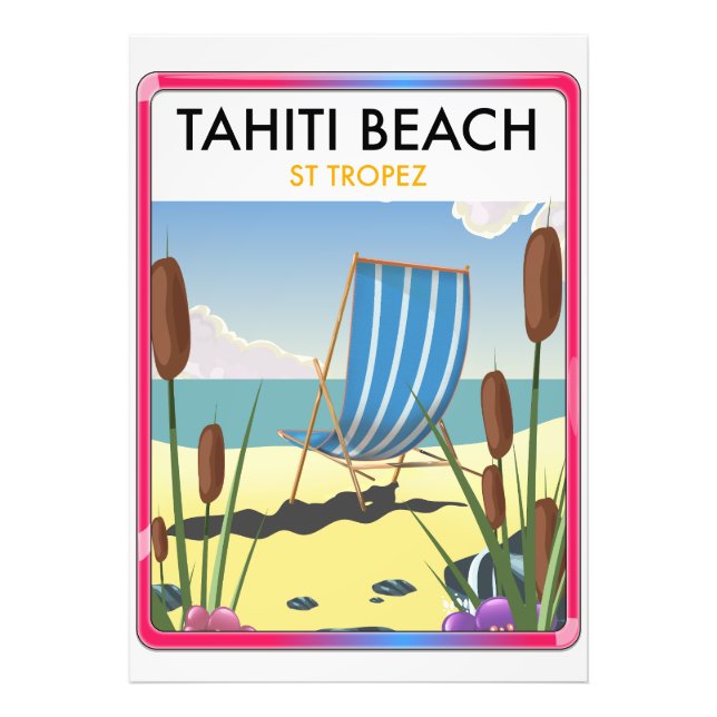 Foto praia de Tahiti st tropez (Frente)