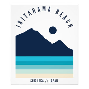 Foto Praia Iritahama Shizuoka Japão Retro Vintage