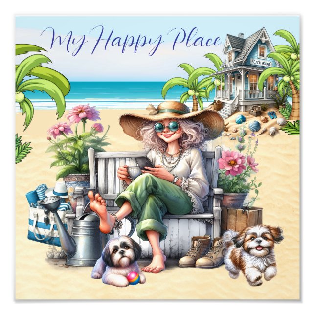 Foto Praia - Meu Lugar Feliz (Frente)