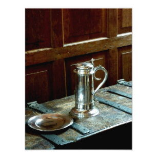 Foto Prata antiga e carvalho