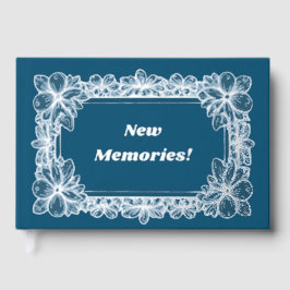 Foto prateada bonita/livro de hóspedes