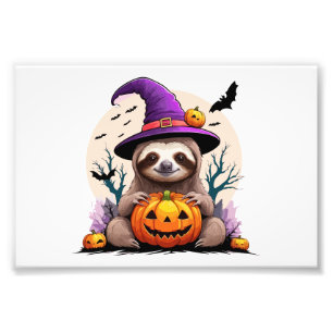 Foto Preguiça Chapéu Rosa Halloween