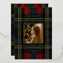 Foto Préppy de Xadrez Vermelho e Verde Vintage